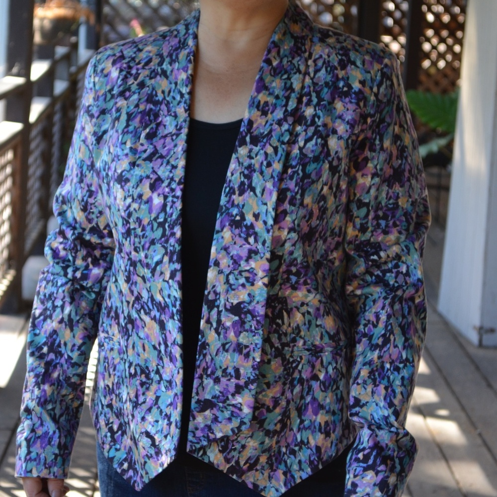 Women Cotton Size L Multi-color Jacket